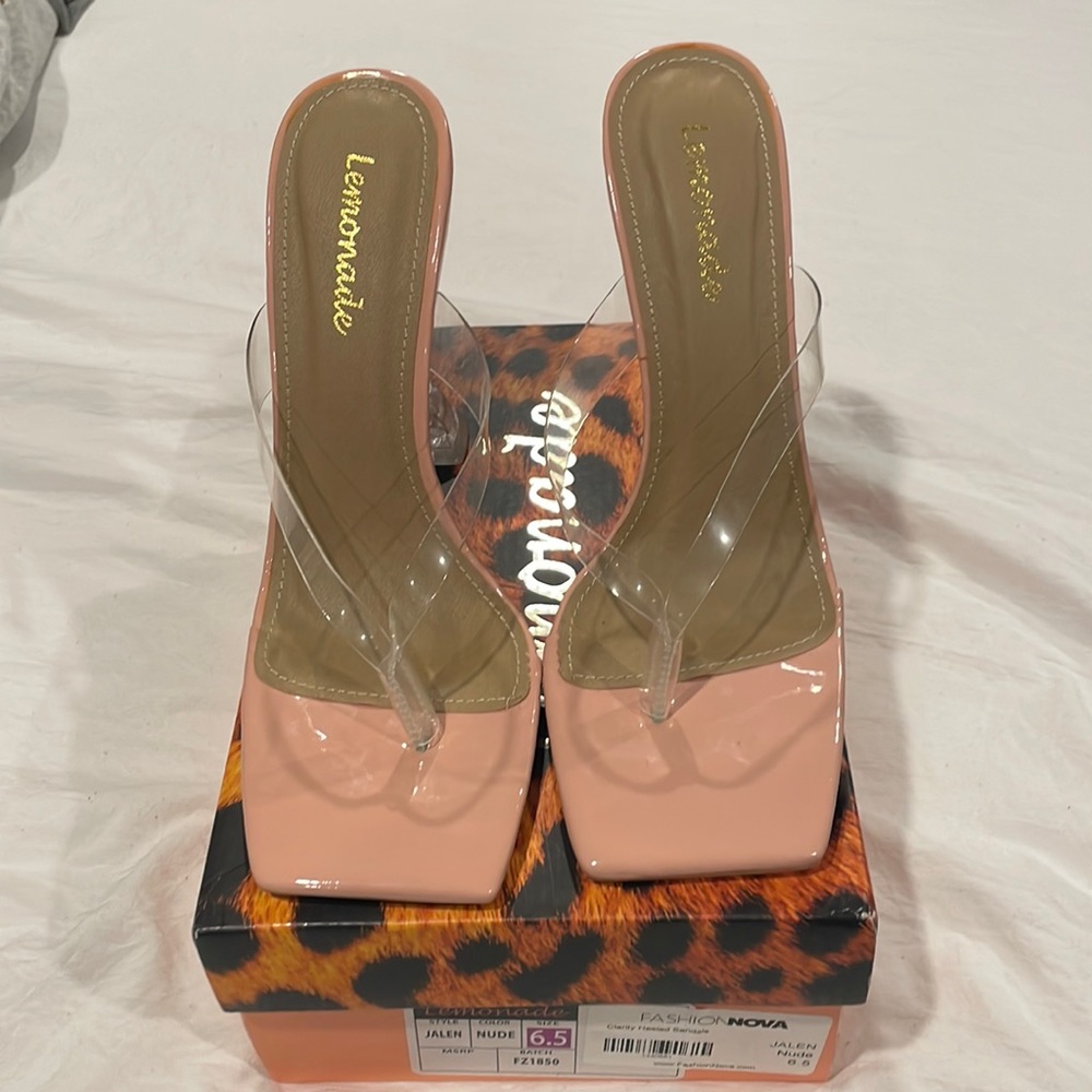 New clear heel fashionova heels
